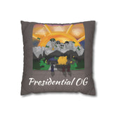 Presidential OG Throw Pillowcase — Faux Suede