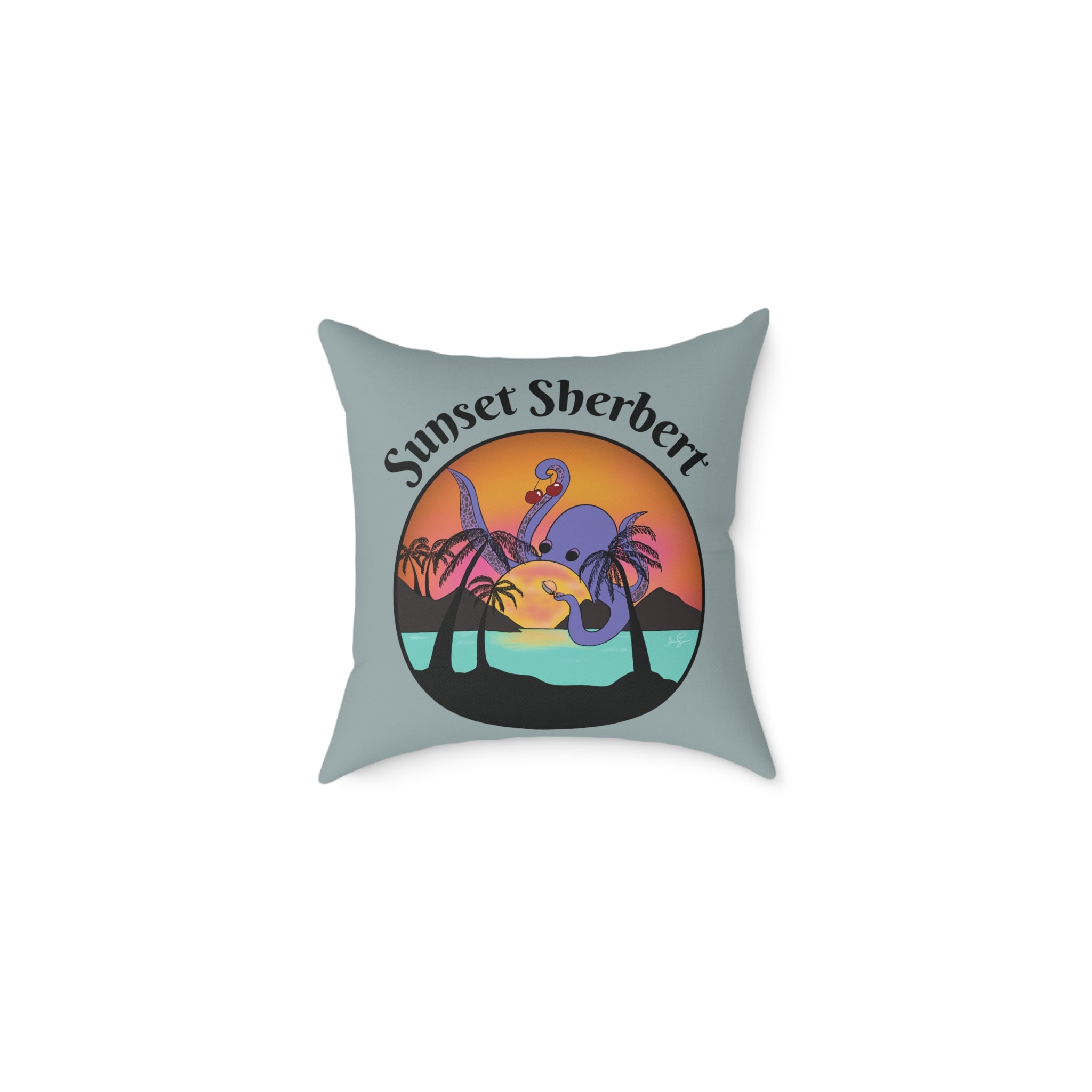 Sunset Sherbert Square Pillowcase - 16"x16"