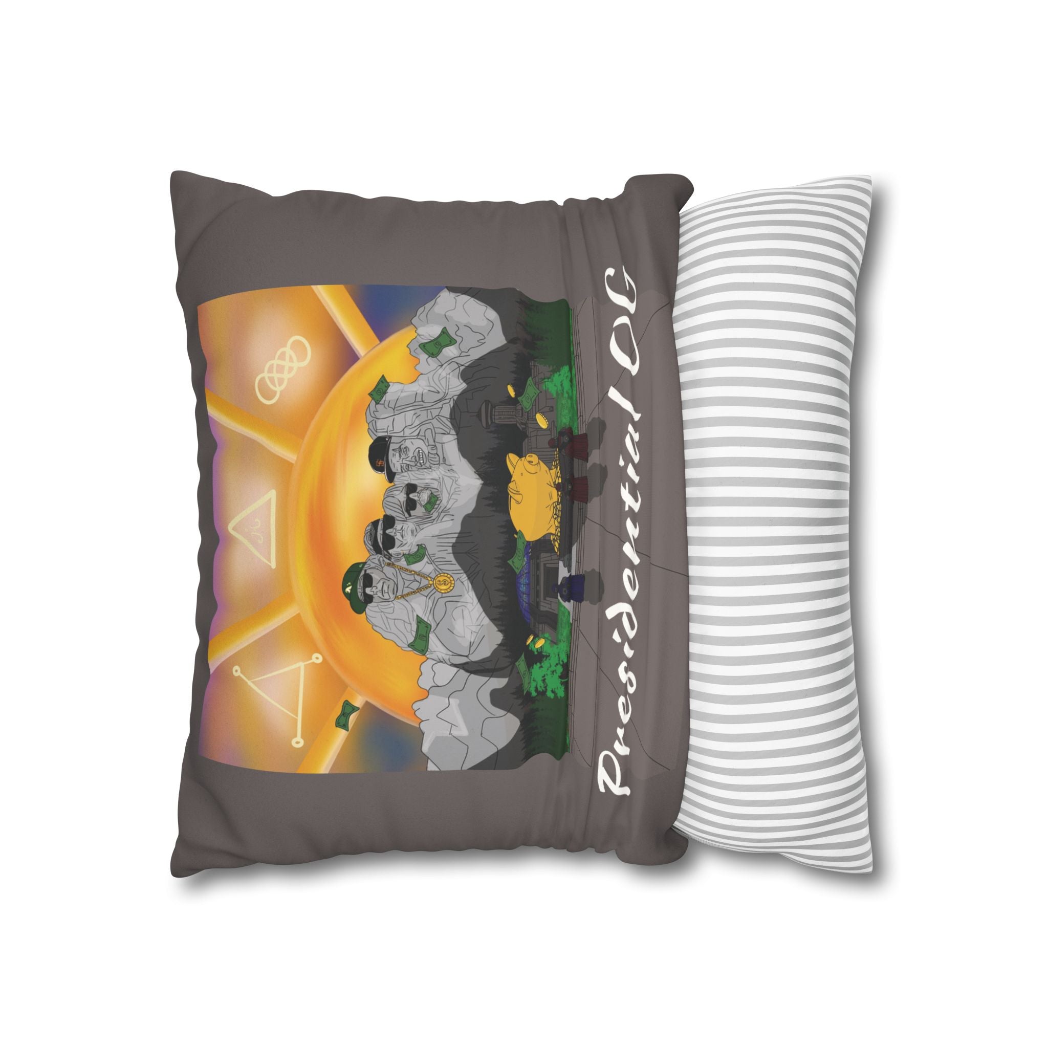 Presidential OG Throw Pillowcase — Faux Suede
