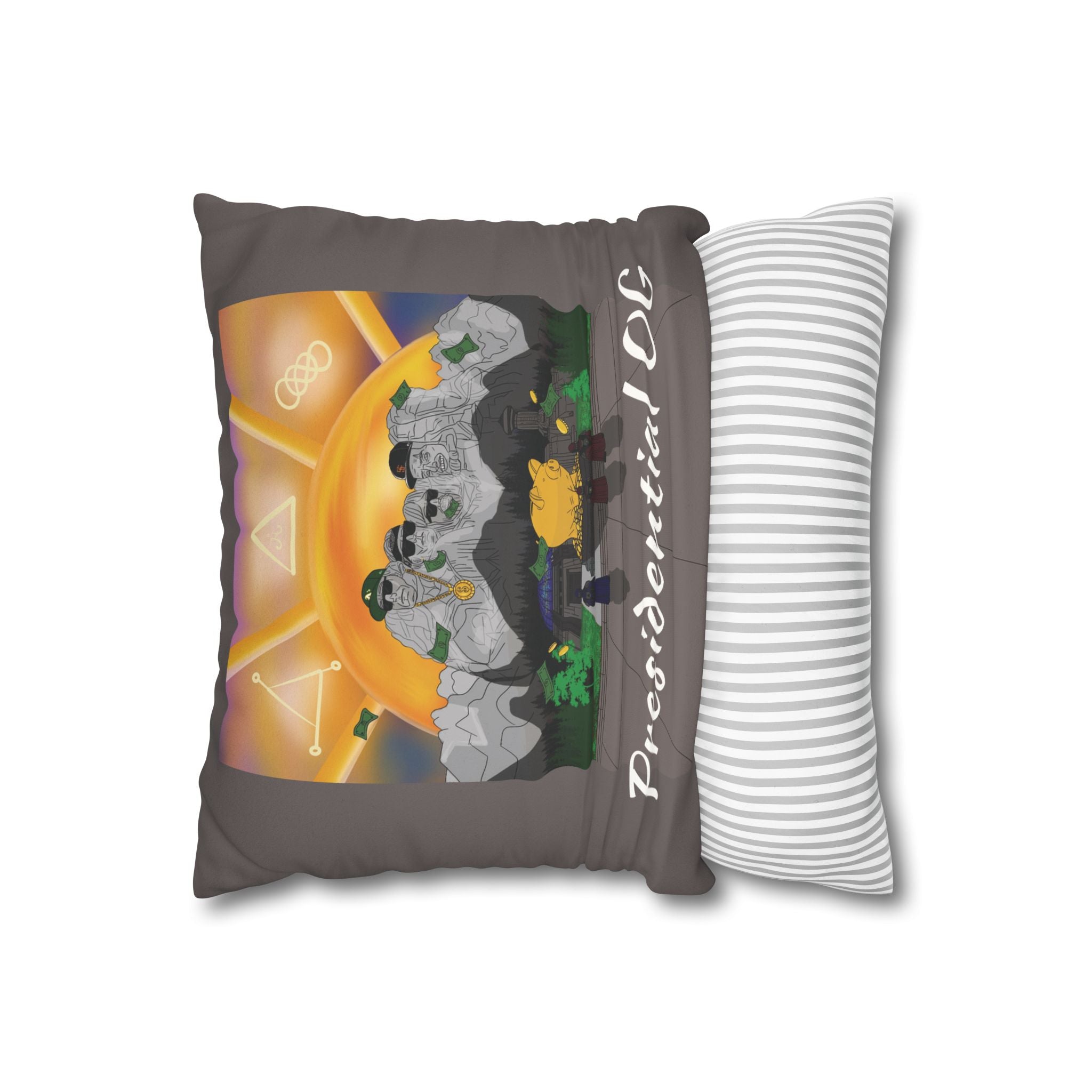 Presidential OG Throw Pillowcase — Faux Suede