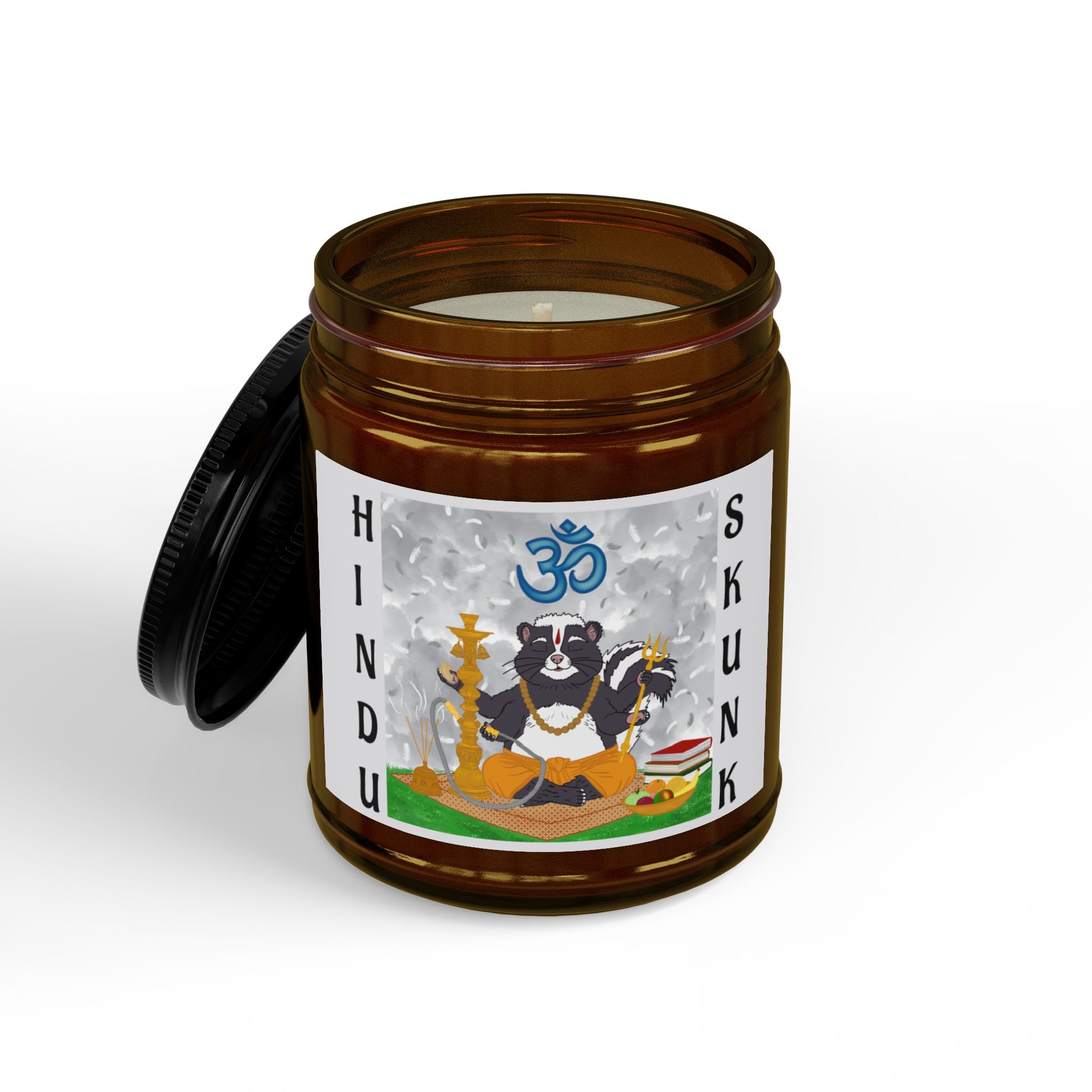 Hindu Skunk (bright pink grapefruit) Soy Candle (9oz)