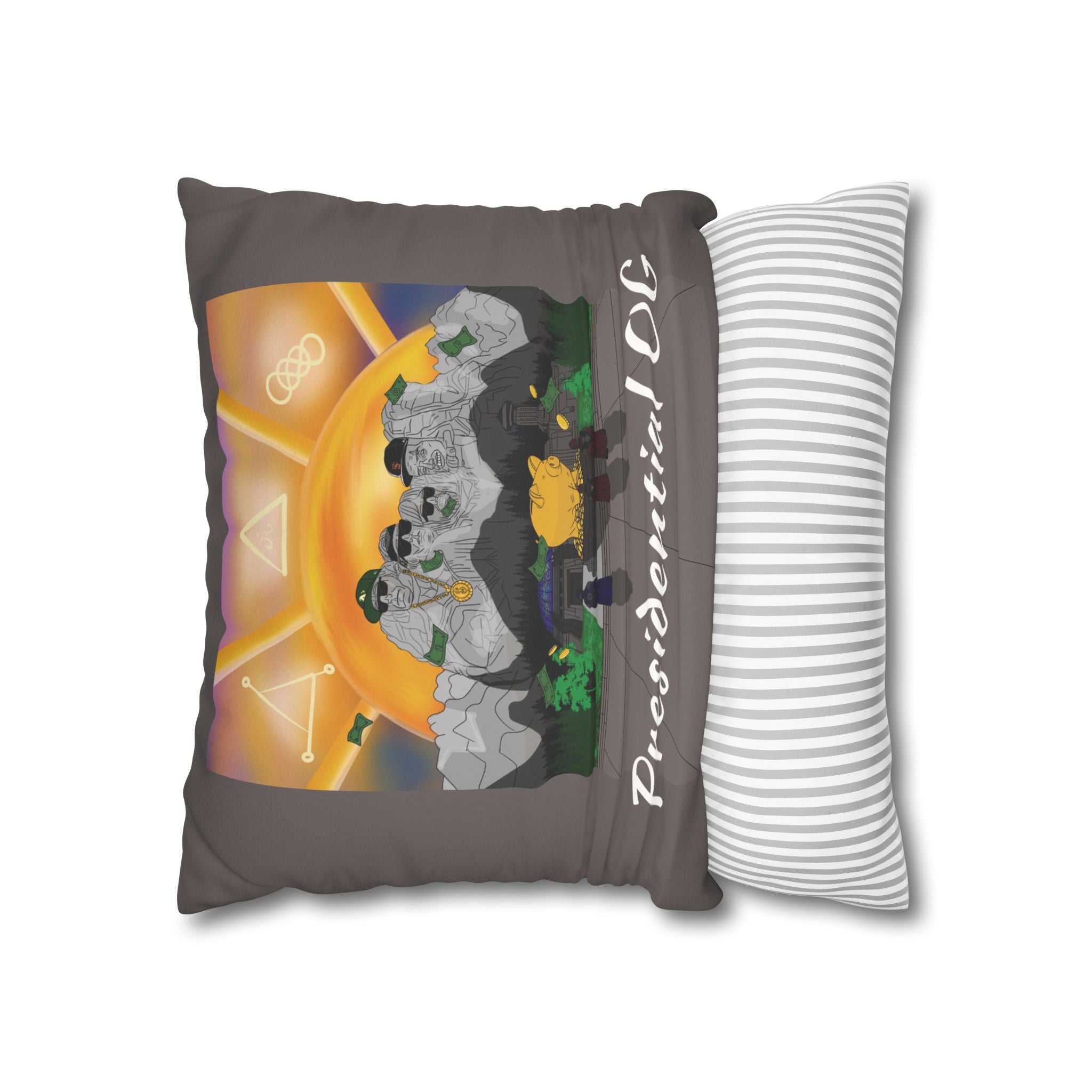 Presidential OG Throw Pillowcase — Faux Suede