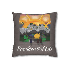 Presidential OG Throw Pillowcase — Faux Suede