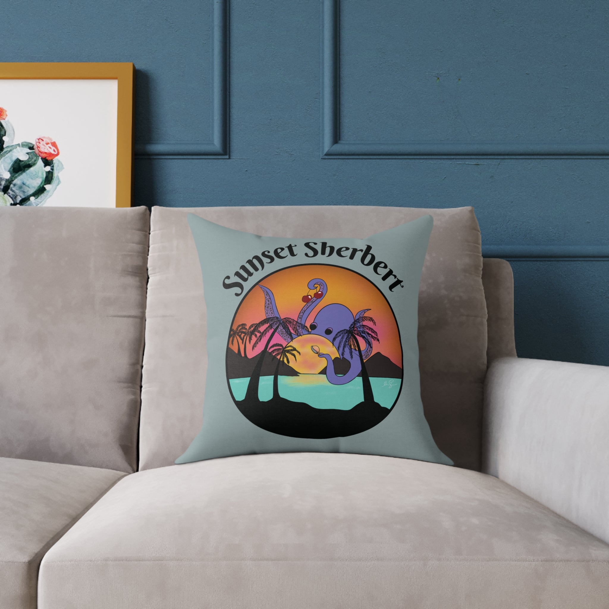 Sunset Sherbert Square Pillowcase - 16"x16"