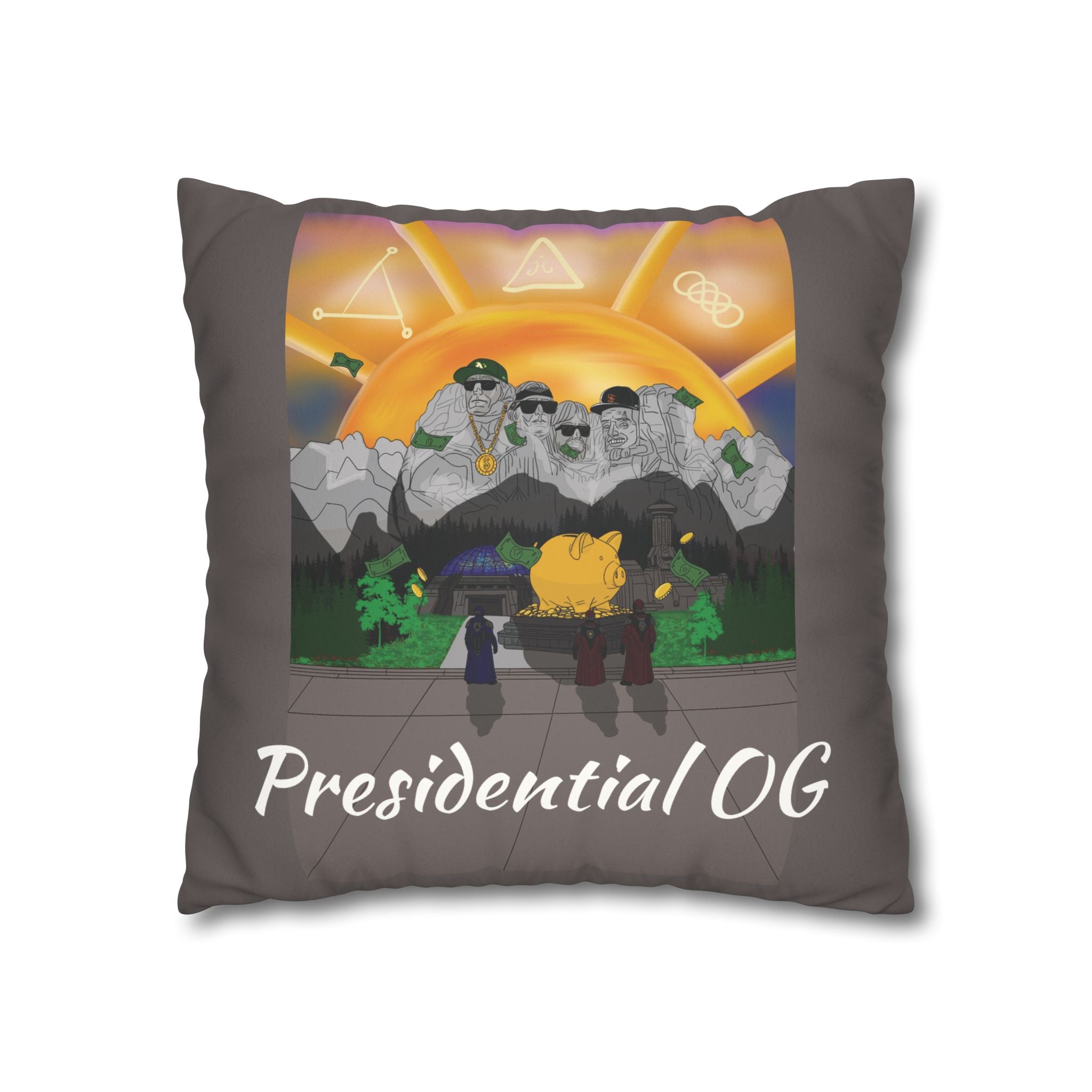 Presidential OG Throw Pillowcase — Faux Suede
