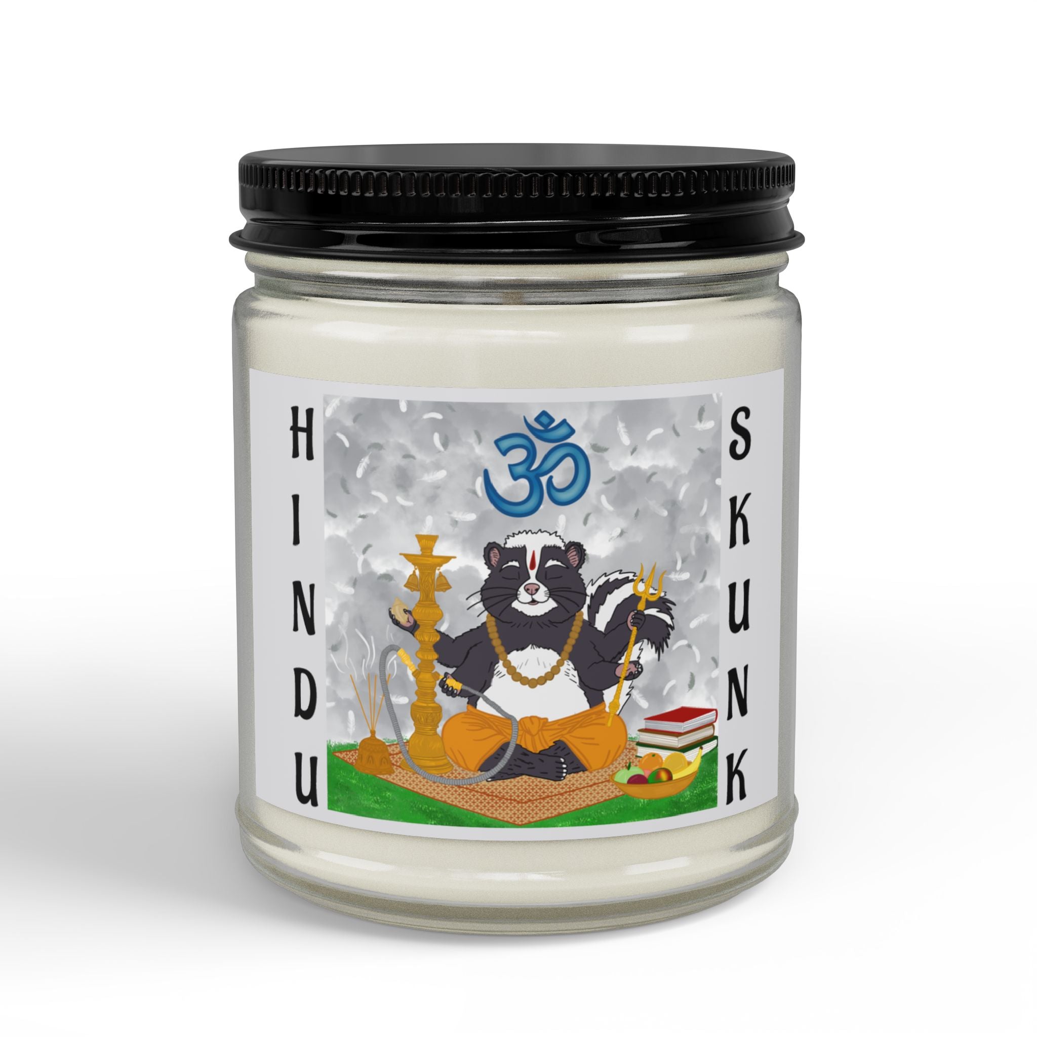 Hindu Skunk (bright pink grapefruit) Soy Candle (9oz)
