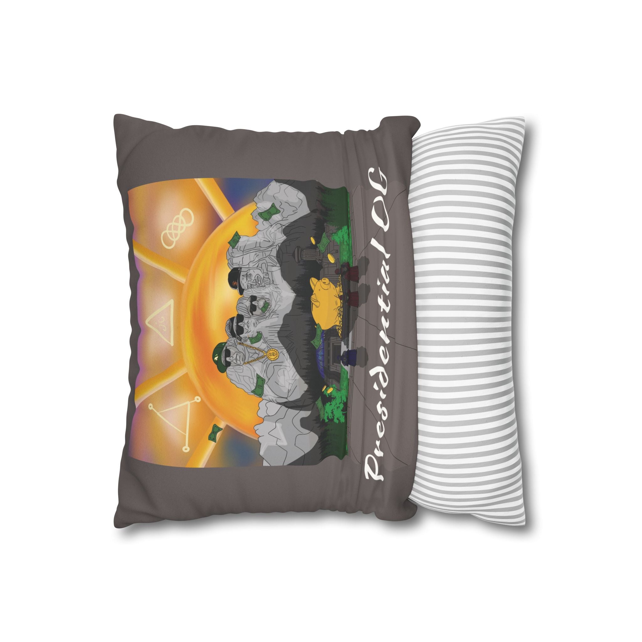 Presidential OG Throw Pillowcase — Faux Suede