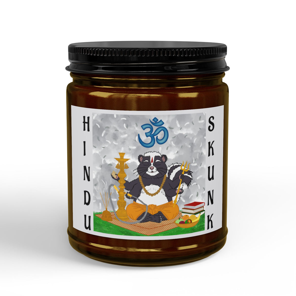 Hindu Skunk (bright pink grapefruit) Soy Candle (9oz)
