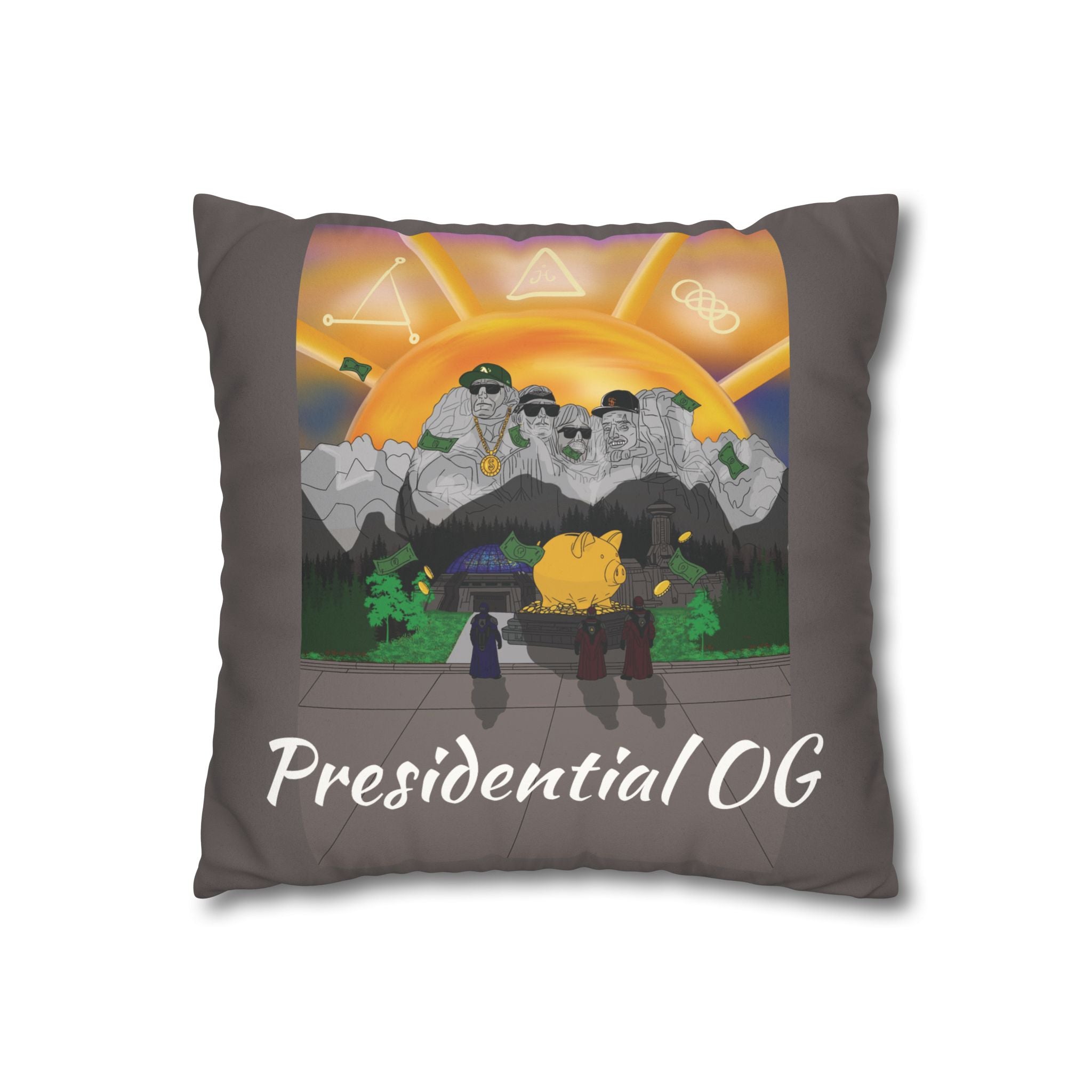 Presidential OG Throw Pillowcase — Faux Suede